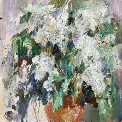 Weißer Flieder par Natalia Simonenko, Peinture en vente sur Singulart