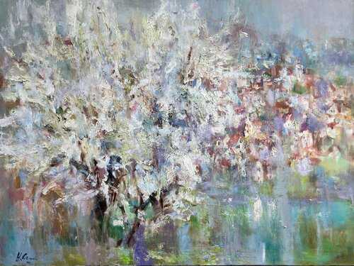 Kirschblüte by Natalia Simonenko, Painting for Sale on Singulart