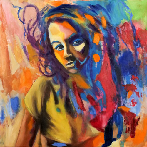 Emi III di Monique Jacquemin, Pittura in vendita su Singulart