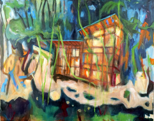 On the edge di Monique Jacquemin, Pittura in vendita su Singulart