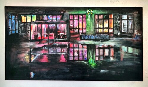 Colorful- Night-lights Berlin von Laetitia Hildebrand, Malerei kaufen auf Singulart