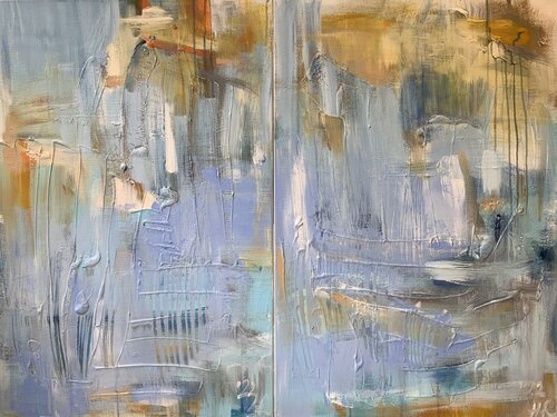Turning Tides - Diptych par Hella Ridder, Peinture en vente sur Singulart