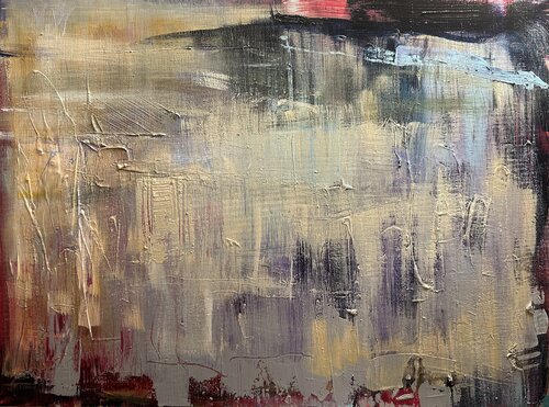 Misty Mountains kissed by an Autumn Sun par Hella Ridder, Peinture en vente sur Singulart