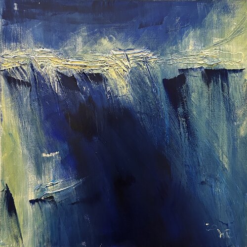 Light on a dark Horizon I von Hella Ridder, Malerei kaufen auf Singulart