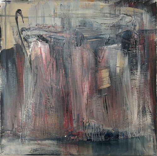 Little red Landscape van Hella Ridder, Schilderij te koop op Singulart