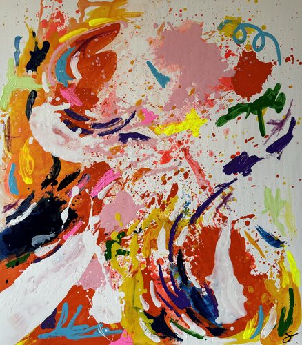 Party of emotions by Damian Samuel Rosique Martínez, Painting for Sale on Singulart