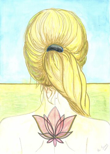 NEW REALITY | watercolor painting on paper | original di SVETLANA SHAVRINA, Opera su carta in vendita su Singulart