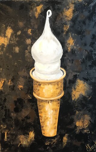 ICE CREAM | oil painting on canvas | original par SVETLANA SHAVRINA, Peinture en vente sur Singulart