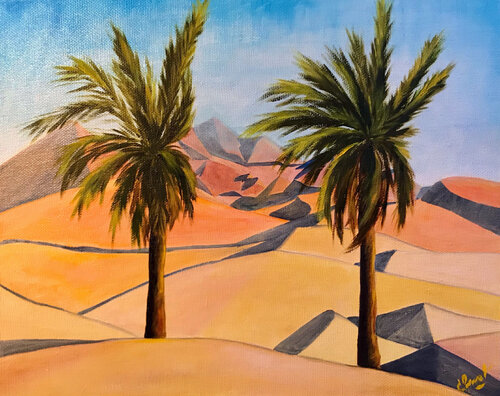 DUNES  | oil painting on canvas | original di SVETLANA SHAVRINA, Pittura in vendita su Singulart
