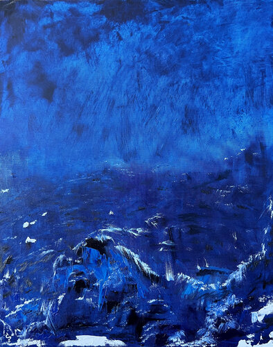 SEA STORM  | oil painting on canvas | original von SVETLANA SHAVRINA, Malerei kaufen auf Singulart