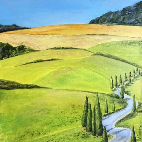TUSCANY  | oil painting on canvas | original von SVETLANA SHAVRINA, Malerei kaufen auf Singulart