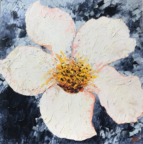 INDIGO | oil painting on canvas | original van SVETLANA SHAVRINA, Schilderij te koop op Singulart