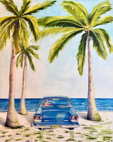 LOVELY CUBA  | oil painting on canvas | original von SVETLANA SHAVRINA, Malerei kaufen auf Singulart