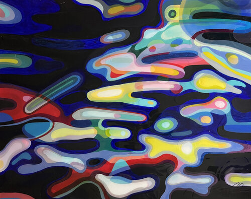 OCEAN WAVE di JAEKUN CHUNG, Pittura in vendita su Singulart