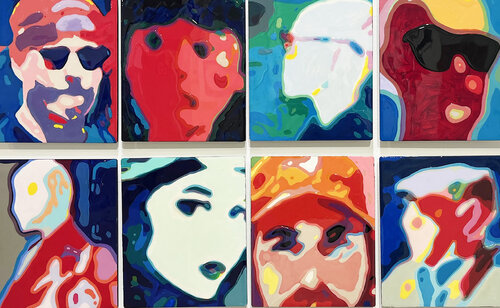 MANHATTAN FACES van JAEKUN CHUNG, Schilderij te koop op Singulart