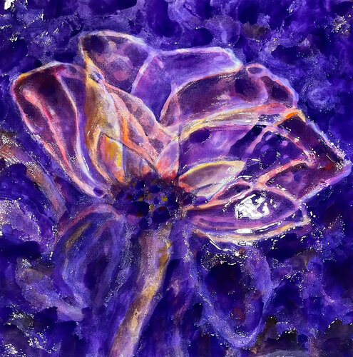 PURPLE MAGNOLIA di JAEKUN CHUNG, Pittura in vendita su Singulart