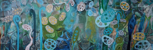 Im Wasser van Martina Kaiser, Schilderij te koop op Singulart