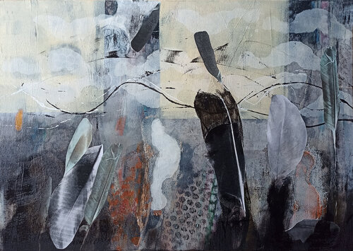 Federleicht van Martina Kaiser, Schilderij te koop op Singulart