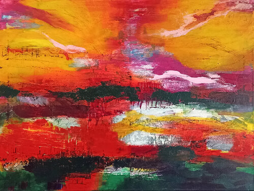 Sonnenuntergang di Martina Kaiser, Pittura in vendita su Singulart