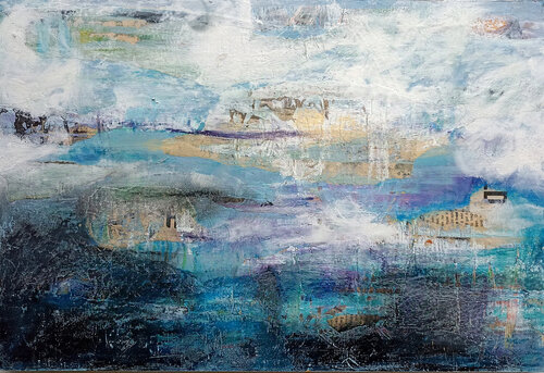 Landschaft Wasser di Martina Kaiser, Pittura in vendita su Singulart