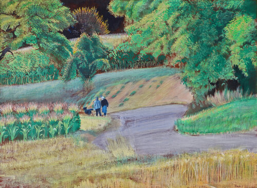 Der Weg nach Güttigheim di Christoph Fischer, Pittura in vendita su Singulart