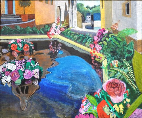 Dorfbrunnen de Christoph Fischer, Pintura a la venta en Singulart