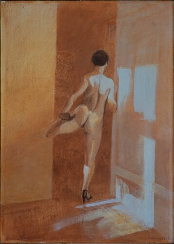 in der Tür di Christoph Fischer, Pittura in vendita su Singulart