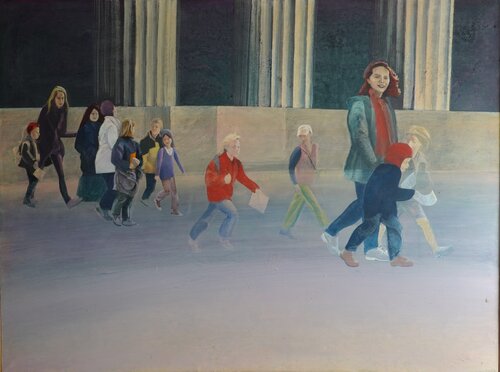 Kindergruppe in Berlin van Christoph Fischer, Schilderij te koop op Singulart
