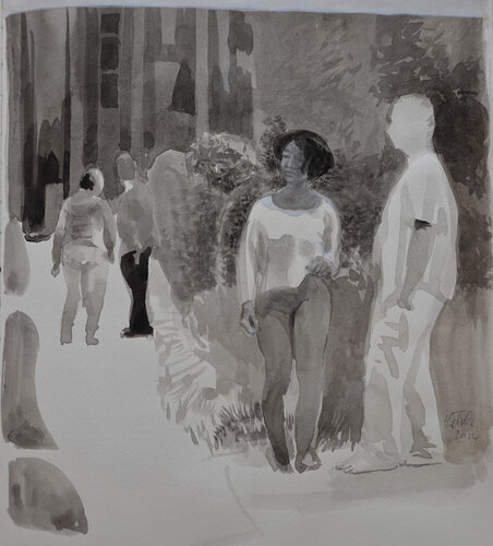 merkwürdige Situation by Christoph Fischer, 소묘 for Sale on Singulart
