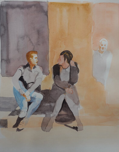 Lauscher von Christoph Fischer, Zeichnungen kaufen auf Singulart