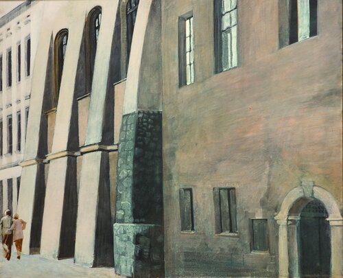 Krakau Altstadt par Christoph Fischer, Peinture en vente sur Singulart