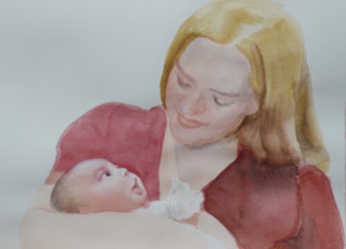 Neu geboren van Christoph Fischer, Schilderij te koop op Singulart