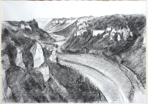 13 Eichfelsen von Christoph Fischer, Zeichnungen kaufen auf Singulart