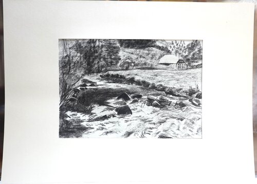 5/3 Wasserfluten de Christoph Fischer, Dibujo a la venta en Singulart