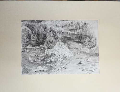 14/1 An der Lippach di Christoph Fischer, Disegno in vendita su Singulart