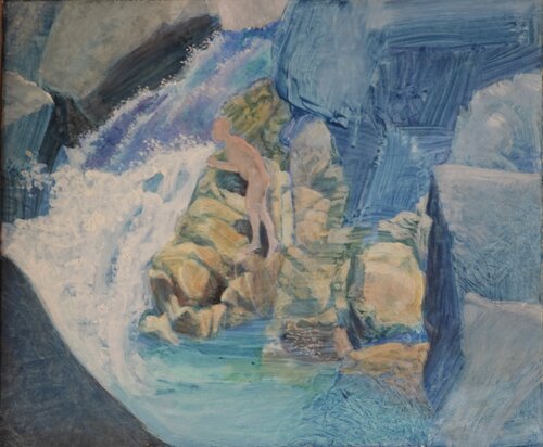 Bergbach di Christoph Fischer, Pittura in vendita su Singulart