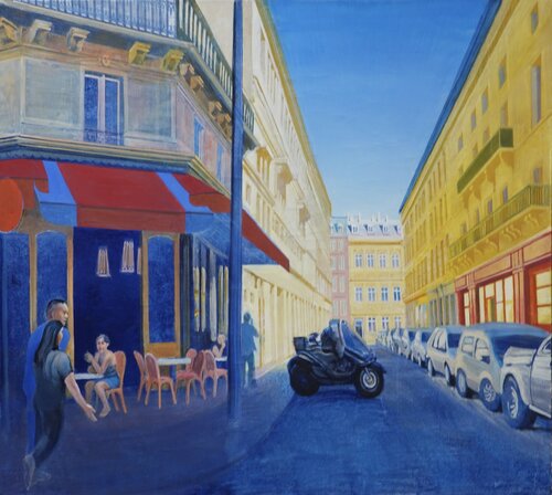 Hochsommer in Paris van Christoph Fischer, Schilderij te koop op Singulart