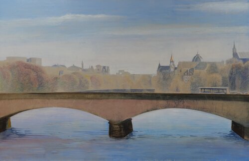 Licht über der Seine van Christoph Fischer, Schilderij te koop op Singulart