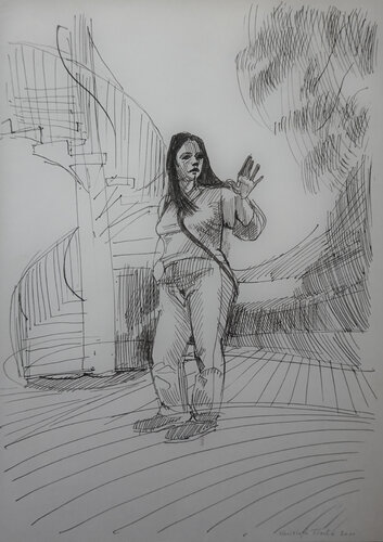 Abschied van Christoph Fischer, Tekening te koop op Singulart