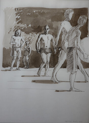 Schwimmbad by Christoph Fischer, 소묘 for Sale on Singulart