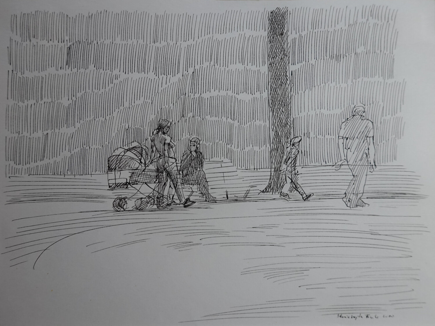 Im Park Christoph Fischer Disegno in vendita