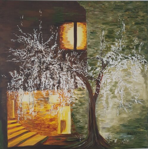 Acrylbild "Der Baum" by Irene Schlik, Painting for Sale on Singulart