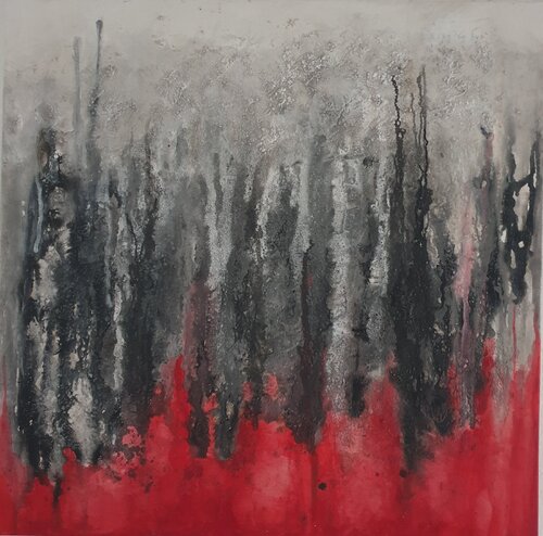 Acrylbild "Mars Landschaft"    Grobe Struktur von Irene Schlik, Malerei kaufen auf Singulart