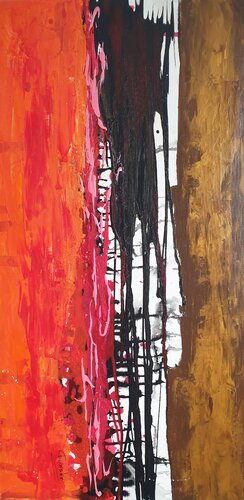 Acryl Bild "Erdrutsch" von Irene Schlik, Malerei kaufen auf Singulart