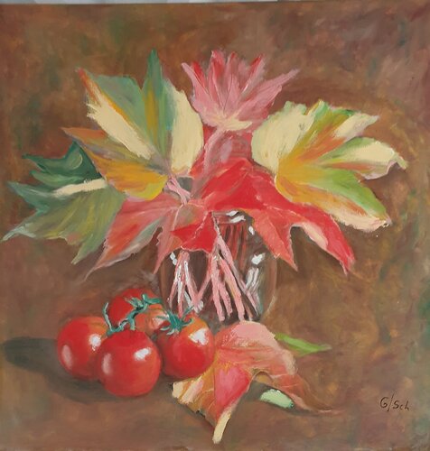 Öl Gemälde " Herbstlaub" di Irene Schlik, Pittura in vendita su Singulart