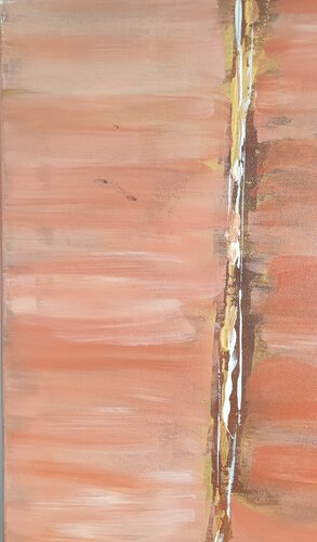 Acrylbild "Deko Beige" par Irene Schlik, Peinture en vente sur Singulart