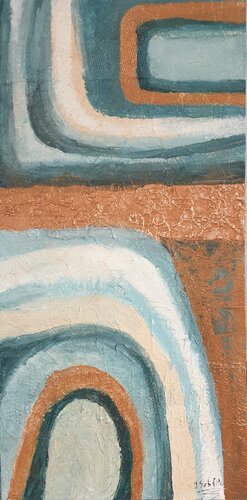 Acryl Bild "Weiche Formen" von Irene Schlik, Malerei kaufen auf Singulart