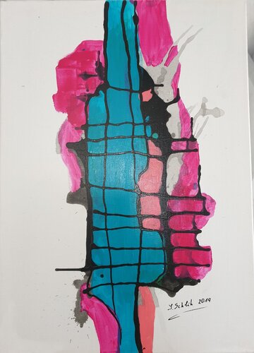 Acrylbild "Eng Zusammen" von Irene Schlik, Malerei kaufen auf Singulart