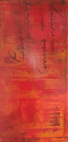 Acryl Bild "Nachricht+ von Irene Schlik, Malerei kaufen auf Singulart