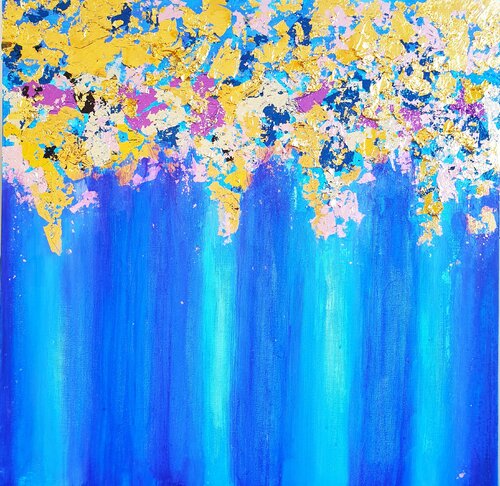 Acrylbild "Goldener Teppich" von Irene Schlik, Malerei kaufen auf Singulart